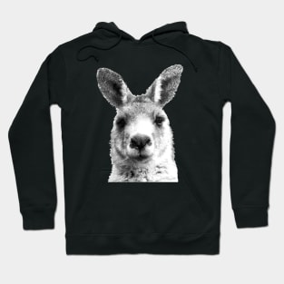 Black and White Kangaroo Hoodie